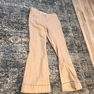 Striped Tan Dress Pants